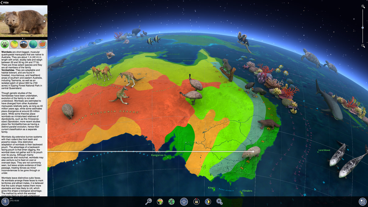Katso lähemmin Earth 3d World Atlas: Animals