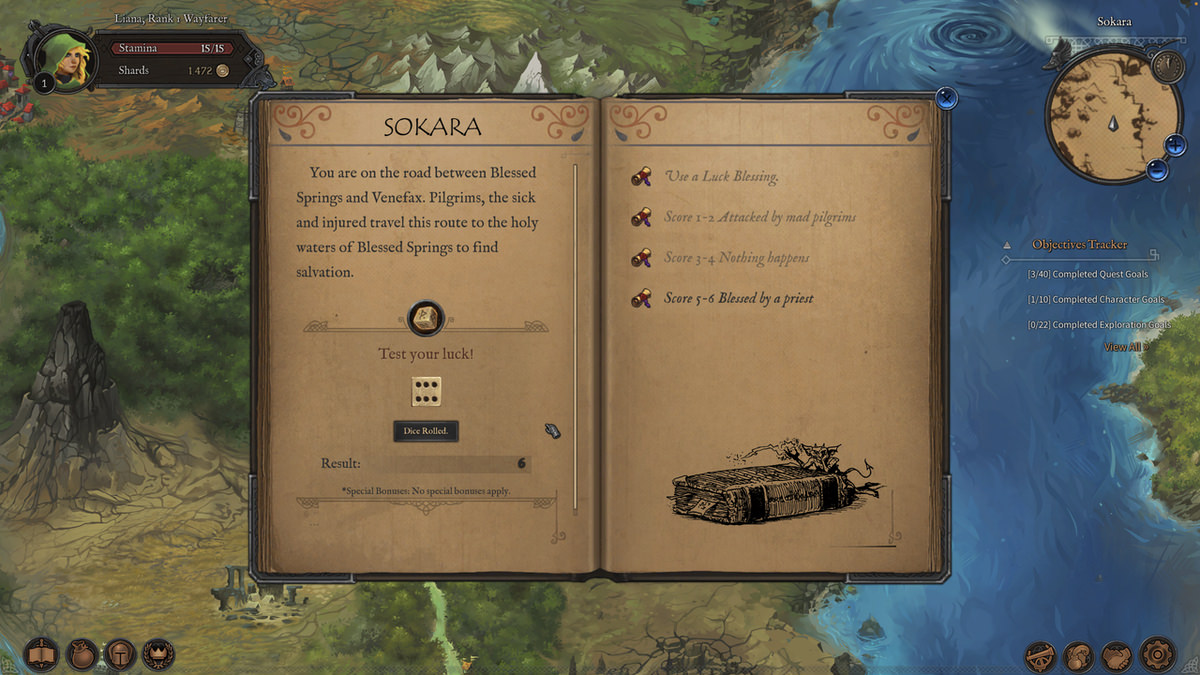 Katso lähemmin Fabled Lands: lucky roll