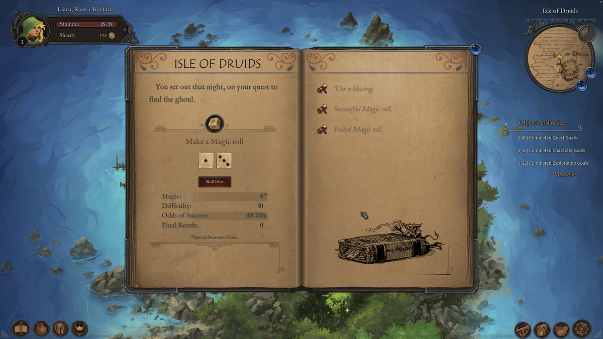 Katso lähemmin Fabled Lands: magic roll
