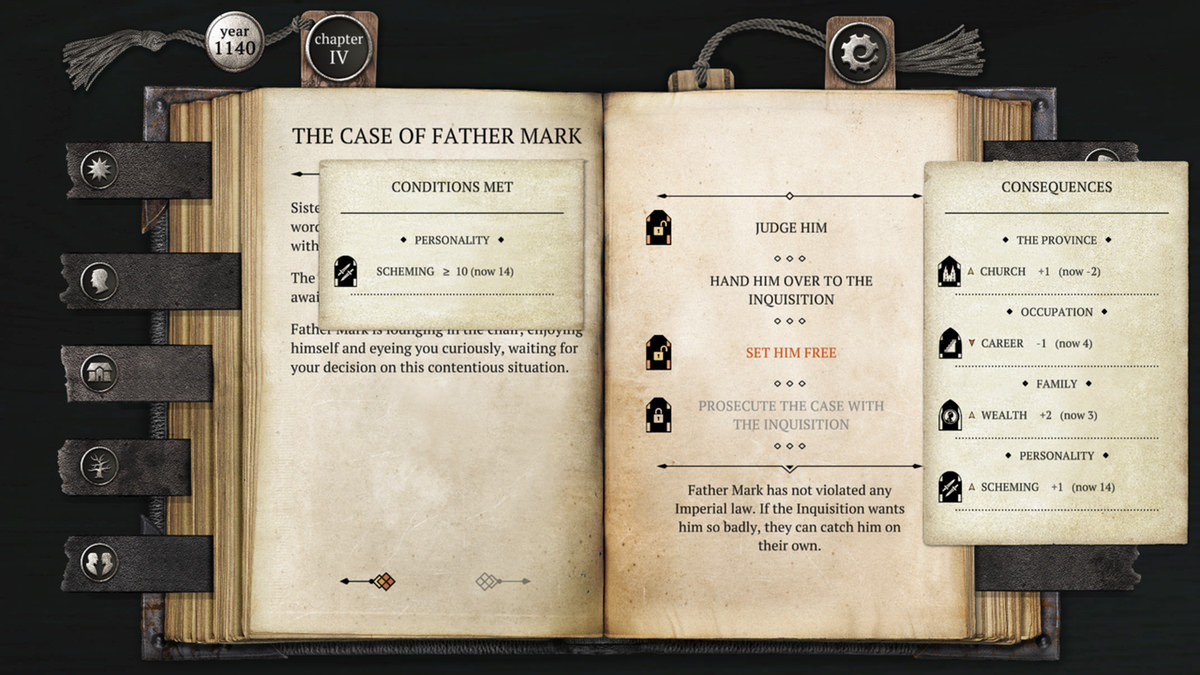 Katso lähemmin The Life and Suffering of Sir Brante: choices