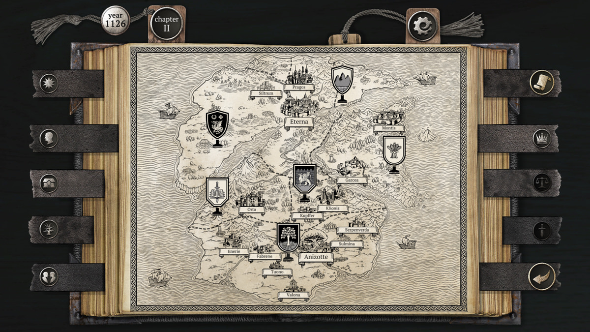 Katso lähemmin The Life and Suffering of Sir Brante: map