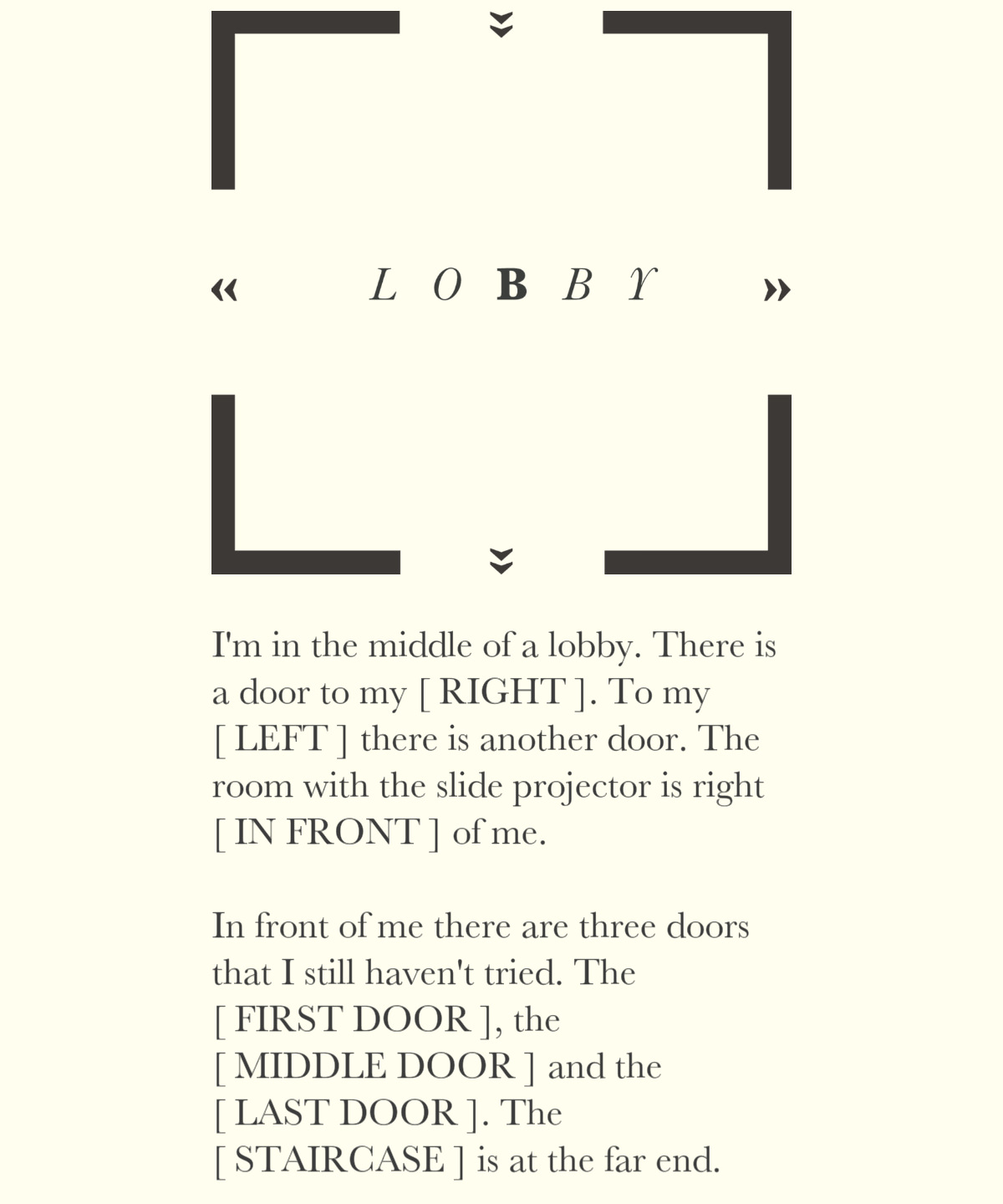 Katso lähemmin Unmemory: lobby