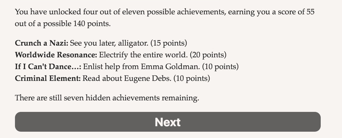 Katso lähemmin War of the Currents: achievements