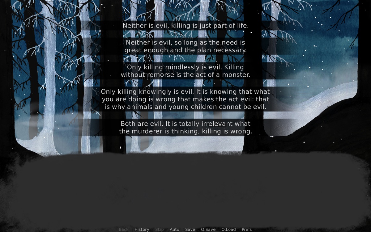 Katso lähemmin The Wolf and Wheel: ethics